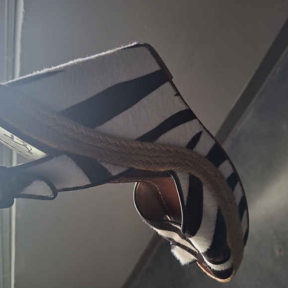 Christian Louboutin Black and White Espadrilles - Picture 2 of 7